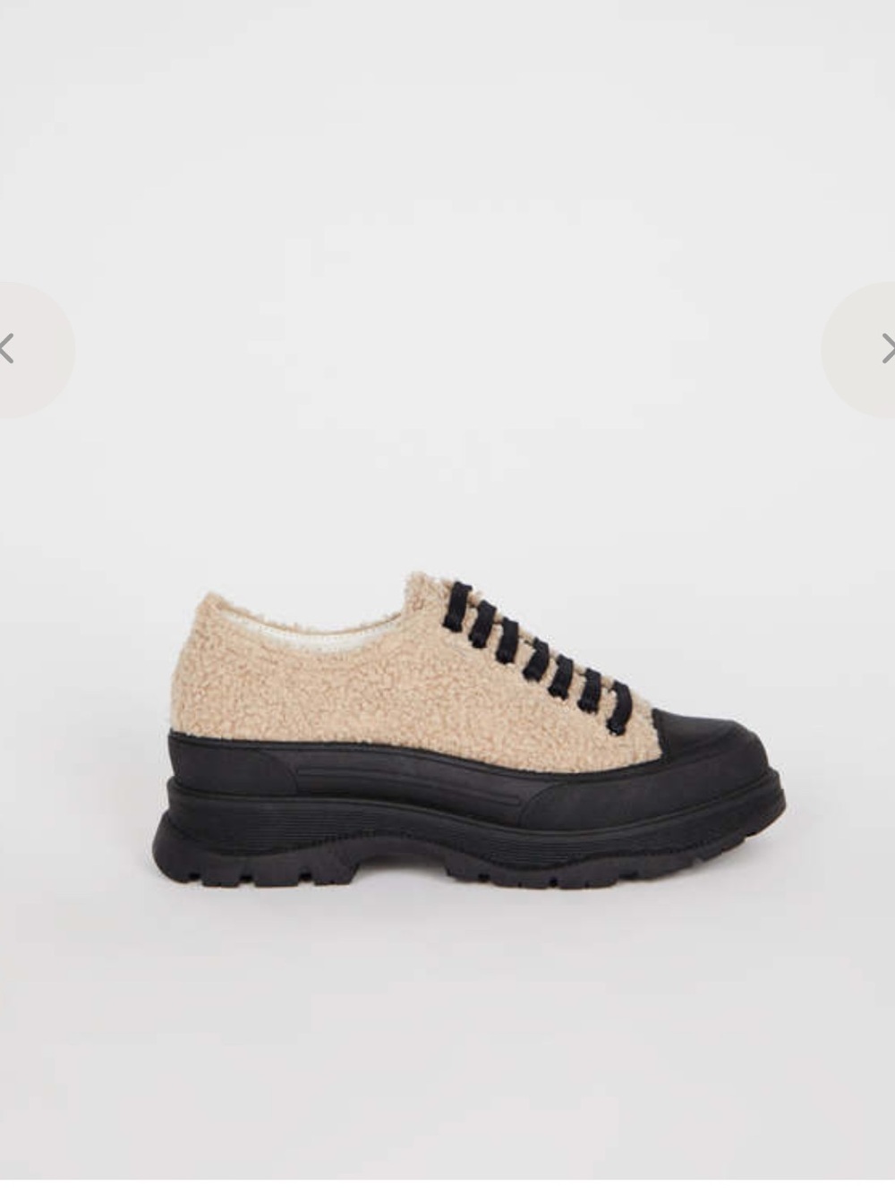 Intentionally blank sneakers